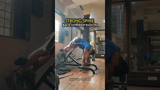 Building strong lowerback  hyperextension machine  athlete training [upl. by Llesirg]