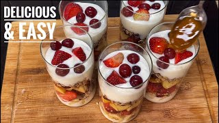 Yummy Granola Parfait  Easy Granola Parfait [upl. by Aloap]