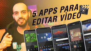 5 APLICATIVOS PARA EDITAR VÍDEO COM O CELULAR 2020 [upl. by Ajssatan]