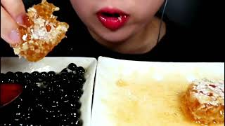 peace love 😍 asmr asmrsounds asmrvideo honey nature satisfying l honey bee asmr 1 food [upl. by Nnaynaffit]