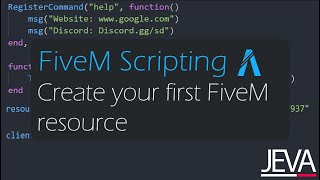 FiveM Scripting 1  Create Your First FiveM Resource Lua for beginners [upl. by Ayiak]