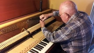 Upright Piano Regulation and Tuning 1 of 2 [upl. by Ahsote28]