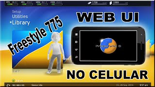 USANDO WEB UI  NO CELULAR FREESTYLE 775  XBOX360  RGH [upl. by Yruy]