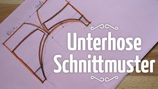 Grundschnitt für Unterhose  Schnittmuster selber erstellen [upl. by Lester226]