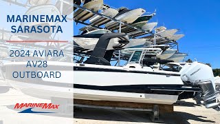 BRAND NEW  2024 Aviara AV28 Outboard  MarineMax Sarasota [upl. by Ainehta]