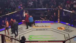 Beneil Dariush Knocking Out Drakkar Klose in the second round Crowd Video [upl. by Arraeis]