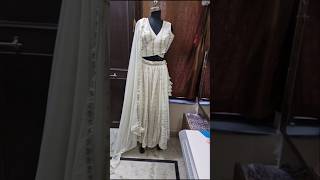 Designer blouse white lehnga fashion lehnga shorts [upl. by Keppel]