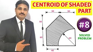 CENTROID SOLVED PROBLEM 8 IN ENGINEERING MECHANICS TIKLESACADEMYOFMATHS [upl. by Aicire]