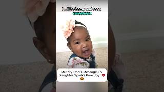 Military Dads Message Leaves Her Overjoyed lovestory [upl. by Mchale38]