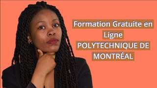 FORMATION GRATUITE EN LIGNE EN INGÉNIEURIE  POLYTECHNIQUE DE MONTRÉAL au Canada 🇨🇦 [upl. by Yme]