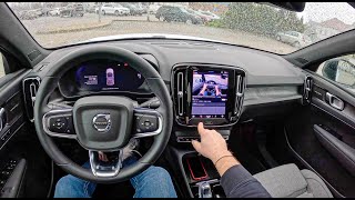 2024 Volvo C40 Recharge 0100 POV Test Drive 1978 Joe Black [upl. by Alim]