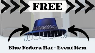 How To Get Innovation Awards Blue Fedora Hat In Ria 2023 Event Free UGC Item  Roblox Blue Items [upl. by Nylla303]