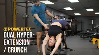 Dual Hyperextension  Crunch Demo [upl. by Esemaj]