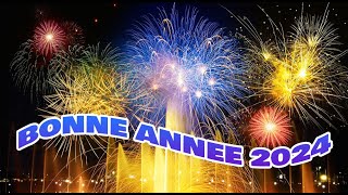 bonne année 2024 animée 🎷🎧🎼🎸 happy new year 2024 avec compteur [upl. by Dranreb]