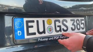 PKW Kennzeichen Halterung Nummernschild Halter wechseln hinten Opel Corsa E Anleitung [upl. by Maude324]