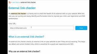 External link checker  Free SEO tool [upl. by Loni]