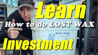 HOW TO DO LOST WAX  Investment process howto tutorial making [upl. by Ahsats]