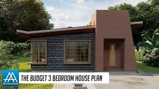 Simple and Affordable 100M2 Budget 3 Bedroom Bungalow House Plan with Detailed Floor Plan [upl. by Phylis]