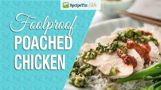 Poached Chicken with Ginger Shallot Sauce [upl. by Zzabahs]