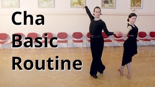 Cha Cha Basic Routine Membership Figures  Marts Smolko  Tina Bazykina [upl. by Huberman]