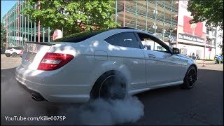 Mercedes C350 BURNOUT 1080p [upl. by Asilav]