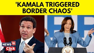 Kamala Harris  Ron DeSantis Slams Kamala Harris  Trump vs Kamala Harris  Democrats  N18G [upl. by Fleisher]