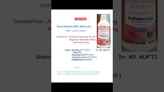 𝐀𝐧𝐭𝐚𝐜𝐢𝐝 👉 𝐒𝐲𝐫 𝐑𝐚𝐛𝐞𝐦𝐚𝐜 𝐌𝐏𝐒 💊antacid antacids acidity indigestion gas [upl. by Kimberli253]