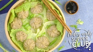 Homemade Soup Dumplings  Friday Night Supper Club [upl. by Anitteb334]