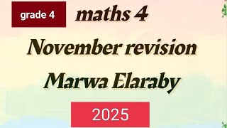 grade4 maths November revision [upl. by Medorra]