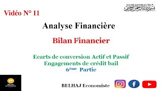 Analyse Financière  Bilan Financier  EC Actif et Passif  Engagements de crédit bail Partie 6 [upl. by Jacobine]