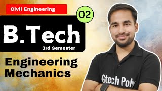 Engg Mechanics  DEMO  Lecture2  BTech 2nd Year 3rd Semester  by Sachin Sir [upl. by Lexis]