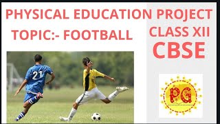 Physical education projectprinted on footballcbse projects XII [upl. by Suirtemed]