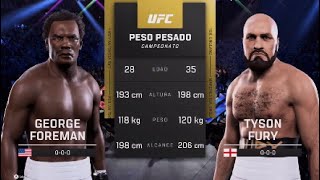 UFC 5  George Foreman vs Tyson Fury  EA SPORTS UFC 5 Boxing in the UFC [upl. by Eintroc]