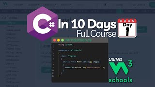 C Full Course in 10 Days using W3Schools  Day1 of W3Schools C Tutorial [upl. by Jedediah520]