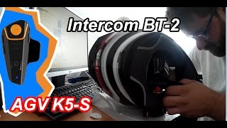 Intercom BT2 AGV k5S [upl. by Aetnahc821]