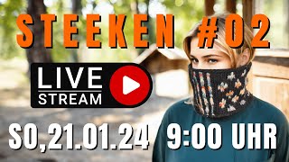 Fair Isle stricken mit der Steek Methode  Teil 2  Livestream [upl. by Greenstein]