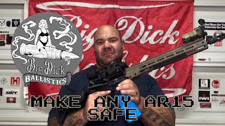 How to make any AR15M4 rifle safe from a Police Firearms Instructor firearmsinstructor gunsafety [upl. by Aekal]