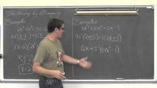 Factoring Polynomials by Grouping [upl. by Gnart509]