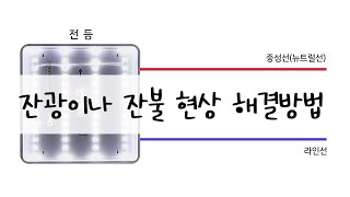 메터테크 4편  LED등 잔광현상 및 잔불현상의 원인과 잔광콘덴서로 쉽게 해결하는 방법 [upl. by Sire485]