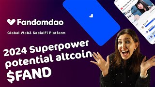 FANDOMDAO  2024 must be missed superpower potential Web3 SocialFi Platform Amazing Altcoin FAND [upl. by Debbee]