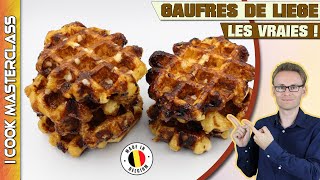 ✅ LES VÉRITABLES GAUFRES DE LIÈGE 🇧🇪 La meilleure recette de ces gaufres belges  liégeoises [upl. by Curt]