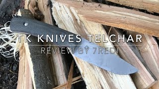 TK Knives Telchar Fixed Blade Review  Handmade Bushcraft Perfection [upl. by Kaufmann427]