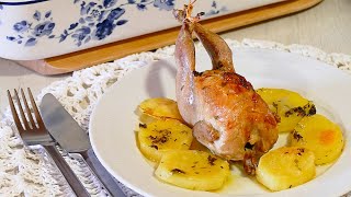 Codornices al Horno con Patatas Un asado al horno muy fácil y riquísimo 😋 [upl. by Gould]