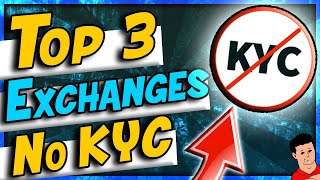 Top 3 Crypto Exchanges With NO KYC [upl. by Oinesra]