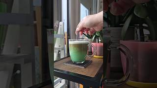 How To Make A Pandan Latte [upl. by Coretta]