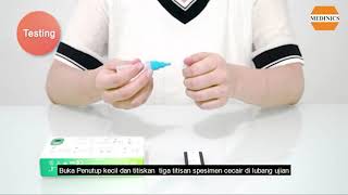 MEDINICS BERIGHT SARSCoV2 Antigen Rapid Test Nasal Swab Home Use [upl. by Herta318]