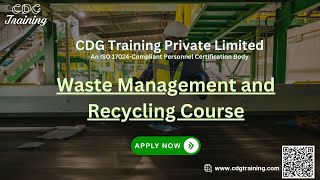 Master Waste Management and Recycling with CDG Training Private Limited  Get Course Link Below [upl. by Aurthur]