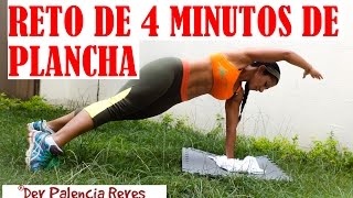 RETO DE PLANCHA ABDOMINAL  4 minutos  Rutina 387  PLANCHAS PARA ABDOMEN PLANO  Dey Palencia [upl. by Guillermo925]