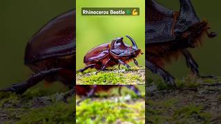 The rhinoceros beetle is tiny but incredibly strong 🪲💪 CuriousFauna beetle wildlife [upl. by Gerry]