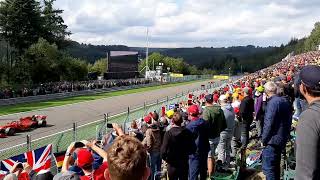 Formula 1 high speed flybys 😱  SpaFrancorchamps Kemmel Straight F1 GP Belgium 2019 [upl. by Mccarthy]